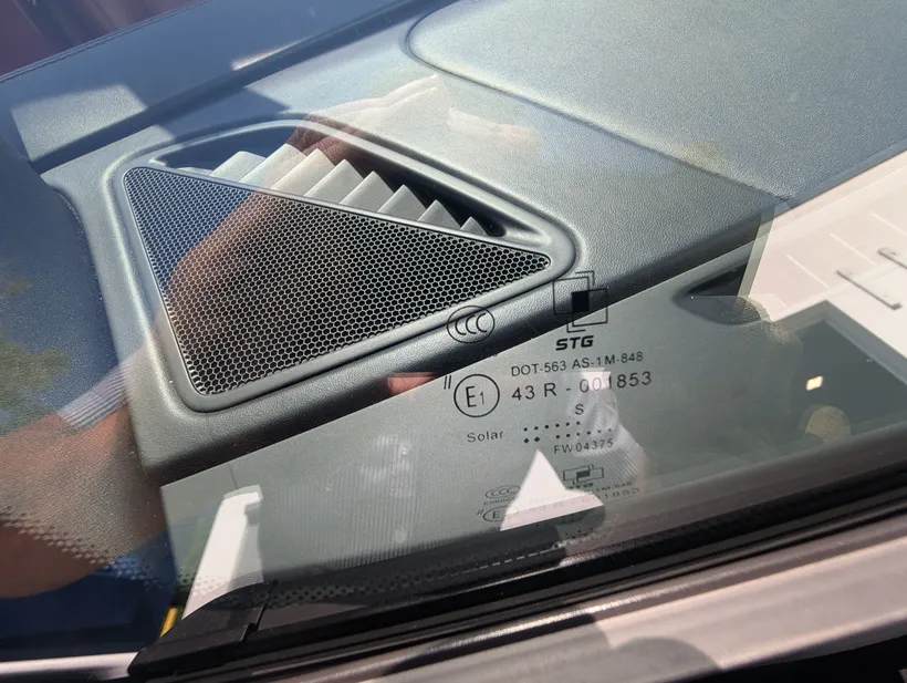 Windshield close-up