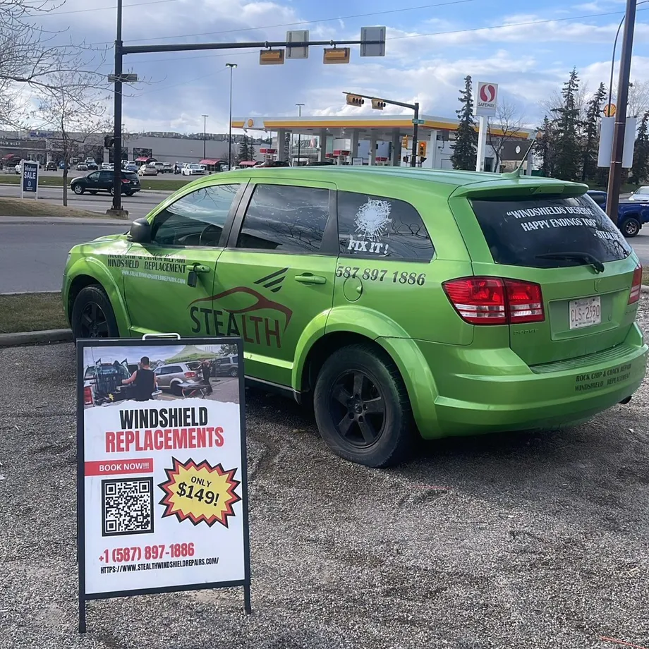Mobile Stealth Windshield Repairs available! Our Stealth cars are always ready to reach you.